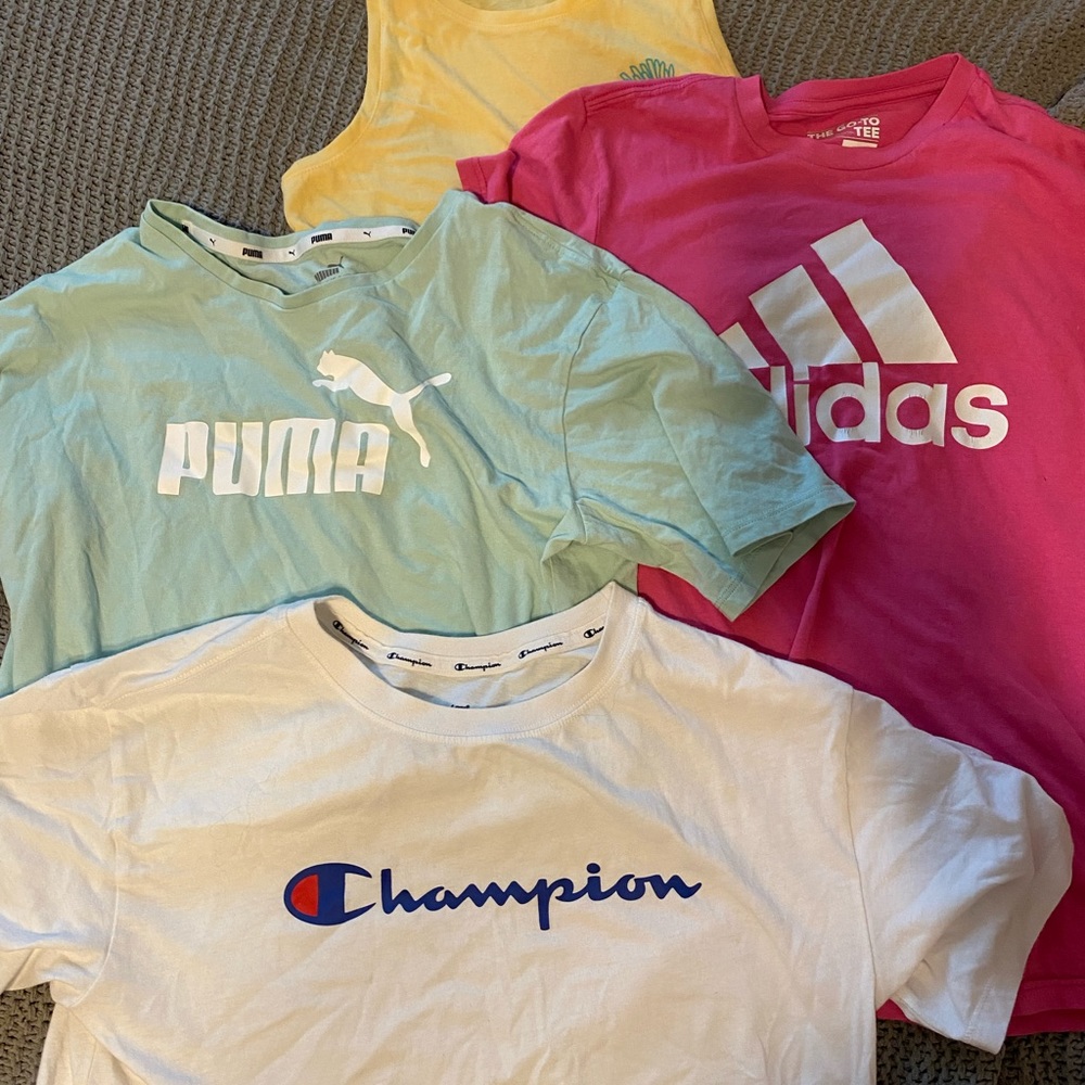 athletic shirt bundle! size small